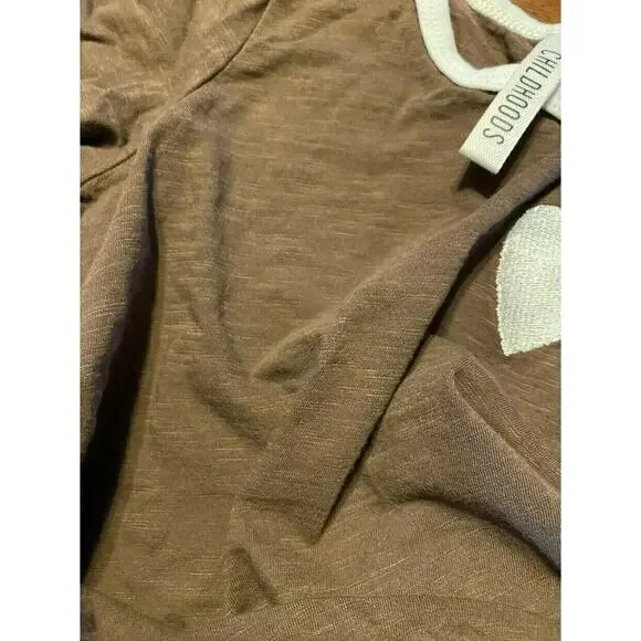 Childhoods (8/9) Mocha Ringer Tee With Heart - Picture 7 of 7